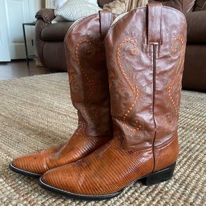 2 Tone Circle G Cowboy Boots
